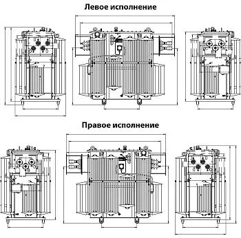 Фото чертежа ТМЗ 1600/6/0,4